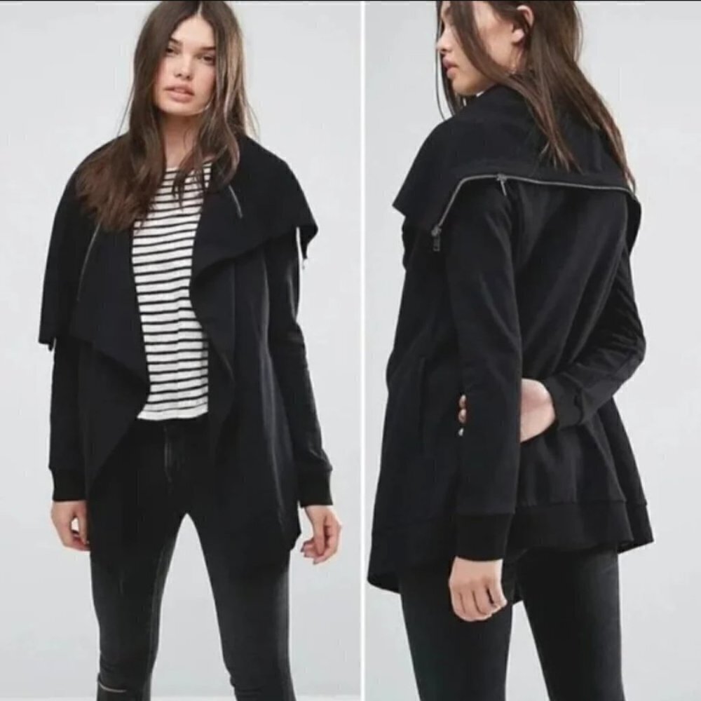 ALLSAINTS Convertible Collar Dahlia Sweater Jacket